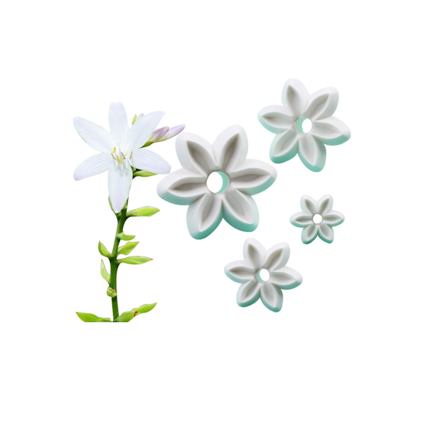 Набор вырубок Цветок 6 лепест (4 шт)