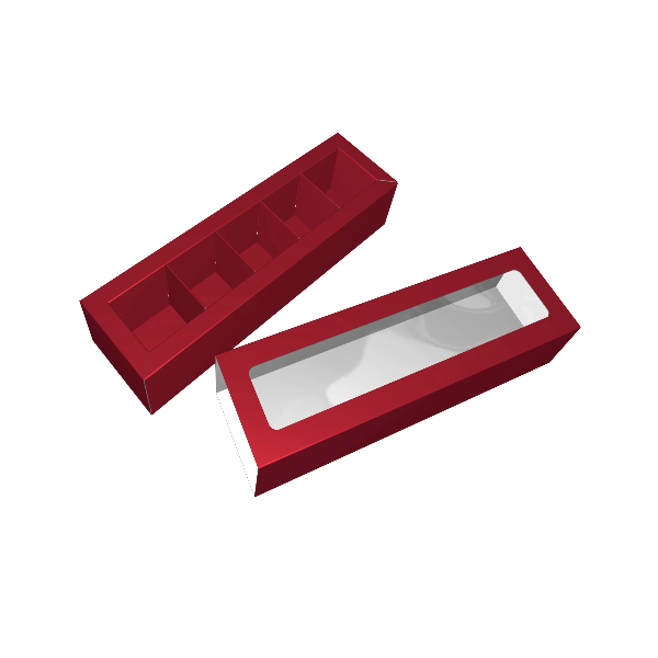 Коробка 5 конфет Красная