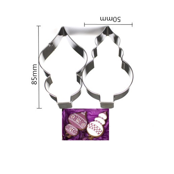 Вырубка металл "Ёлочные игрушки" 2 шт 8.5*5 см