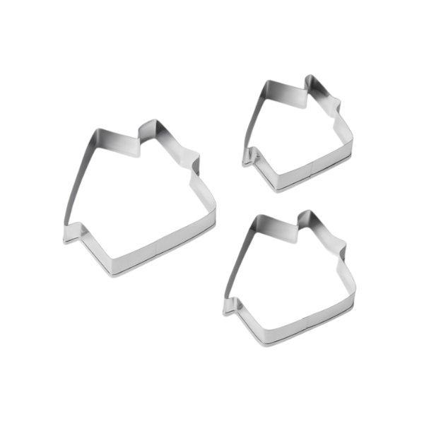 Набор вырубок металл Дом 3шт