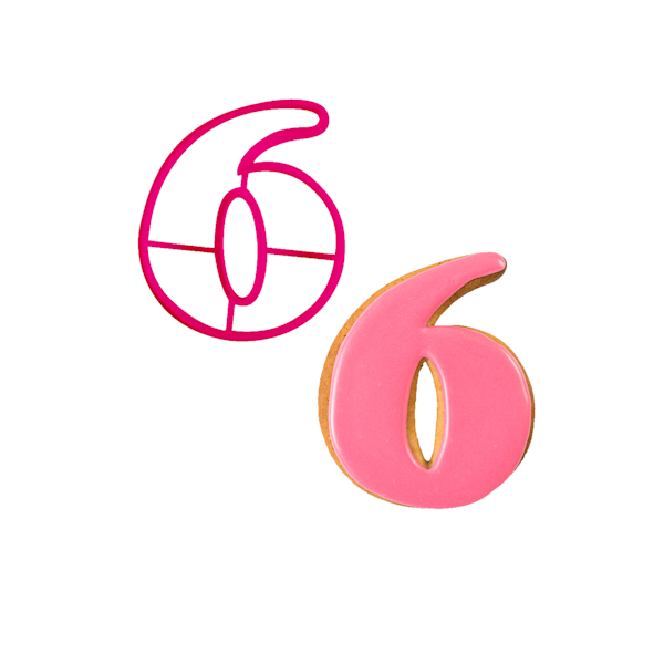 Вырубка пластиковая Цифра 6/9