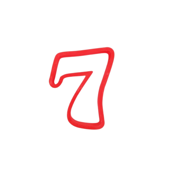 Вырубка пластиковая Цифра 7