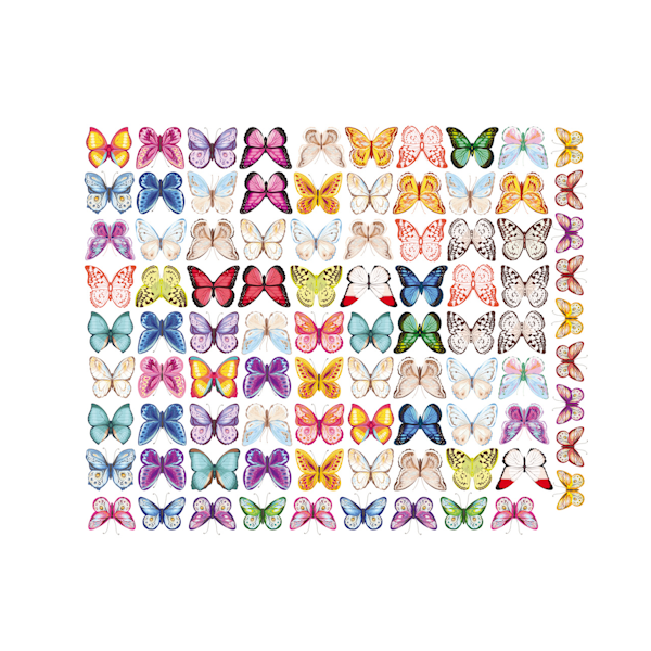 Вафельные бабочки 10 шт