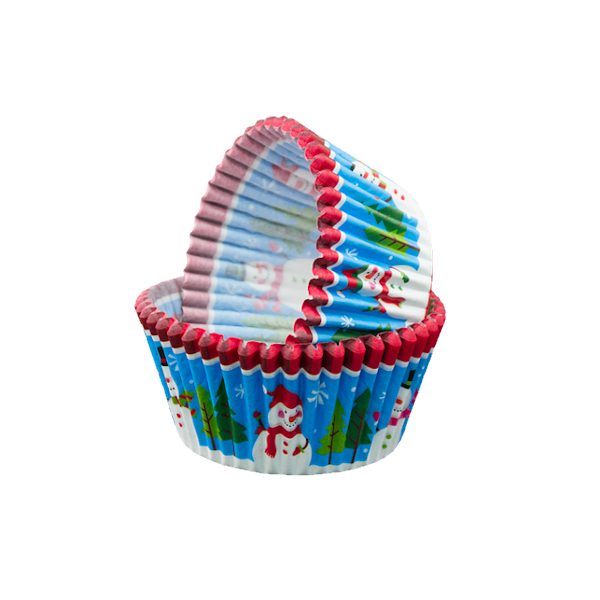 Снеговик капсулы для капкейков 22шт