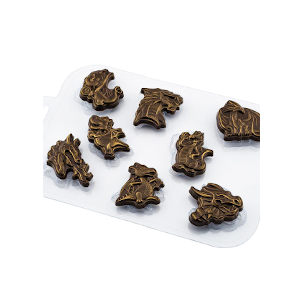 Форма пластик для шоколада Дракончики