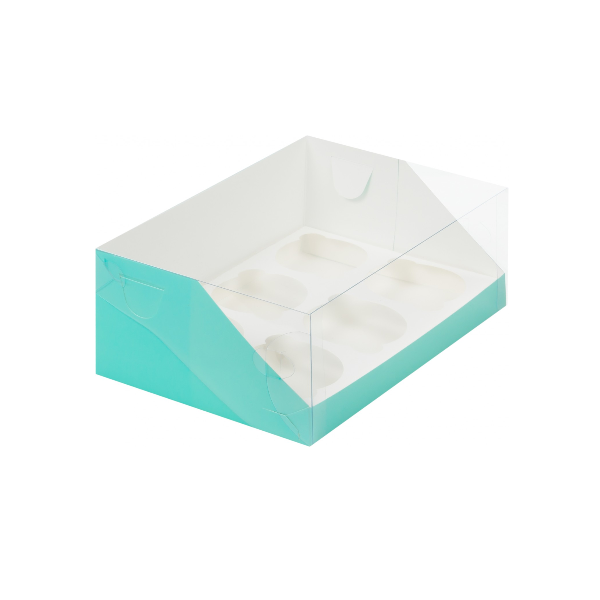 Коробка 6 капкейков Тиффани