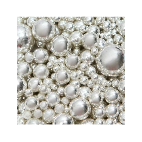 Посыпка "Шарики Серебро Ассорти" 50 гр