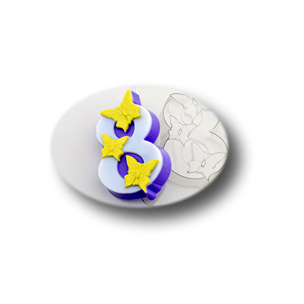 Форма пластик для шоколада Бабочки на восьмёрке