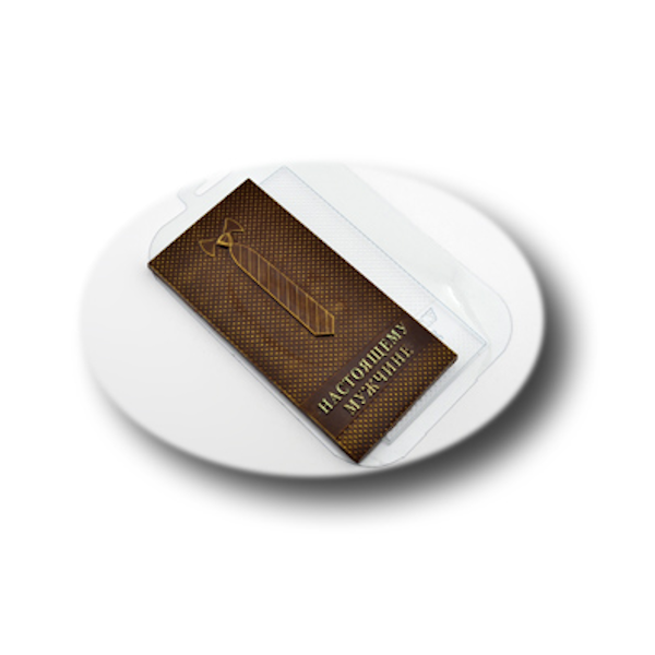 Форма пластик для шоко плитки Мужчине Галстук