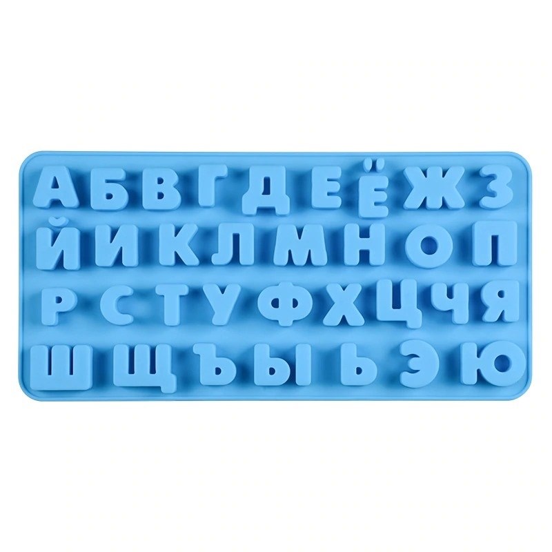Формасиликон для шоколада и льда Алфавит русский