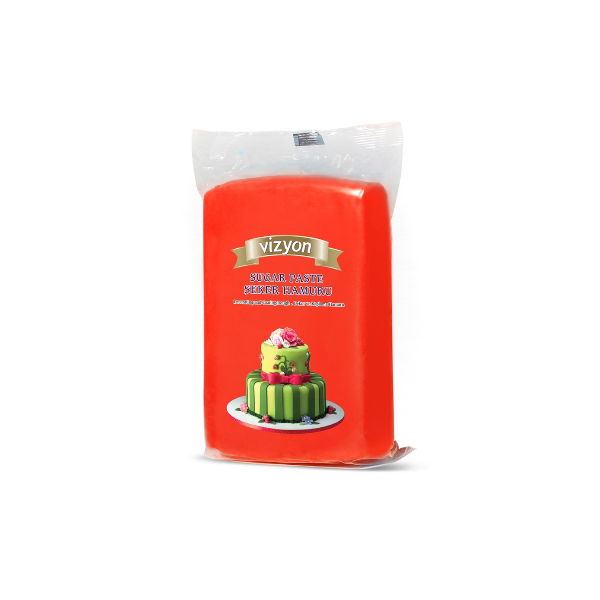 Сахарная мастика Polen Vizyon красная 1 кг