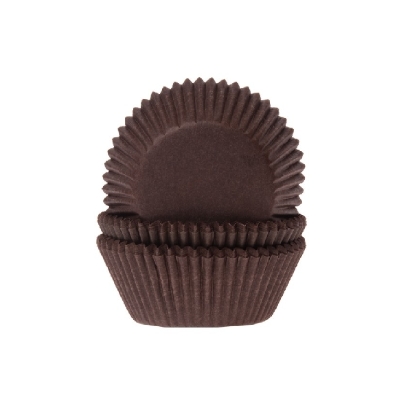 Коричневые капсулы для капкейков 50 шт (5*4см)
