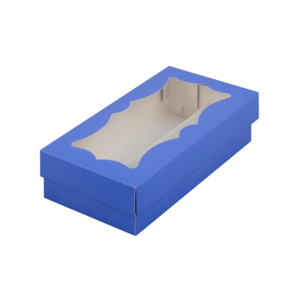 Коробка макарон Лавандовая 21*11*5,5см (2 ряда)