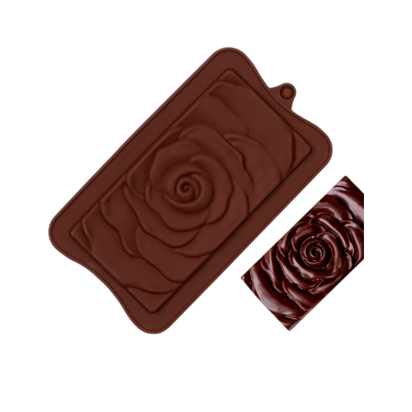 Форма силикон для шоколада Роза 17*10*0,5см