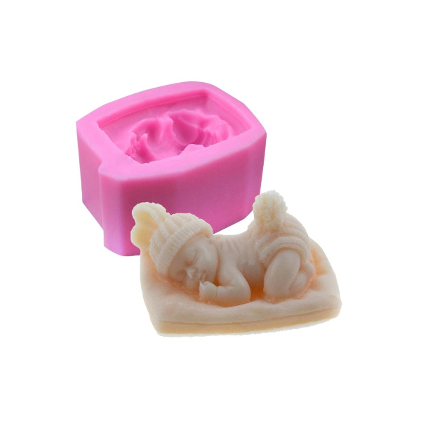 Молд Младенец в шапочке 6,6*4,5*3,5 см