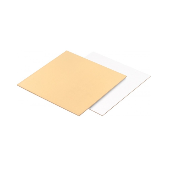 Подложка двухсторонняя ЗОЛОТО/БЕЛАЯ 15*15см 1,5мм