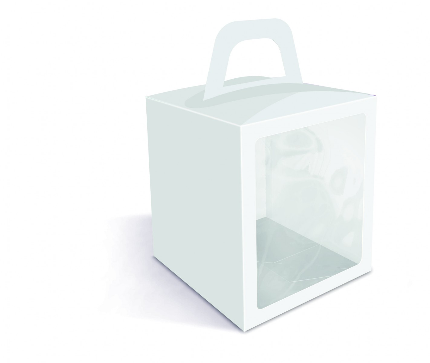 Моноблок кулич Белый 15*15*18 см (5 шт)