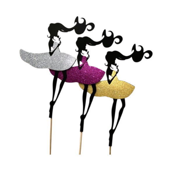 Топпер Девушка с розой