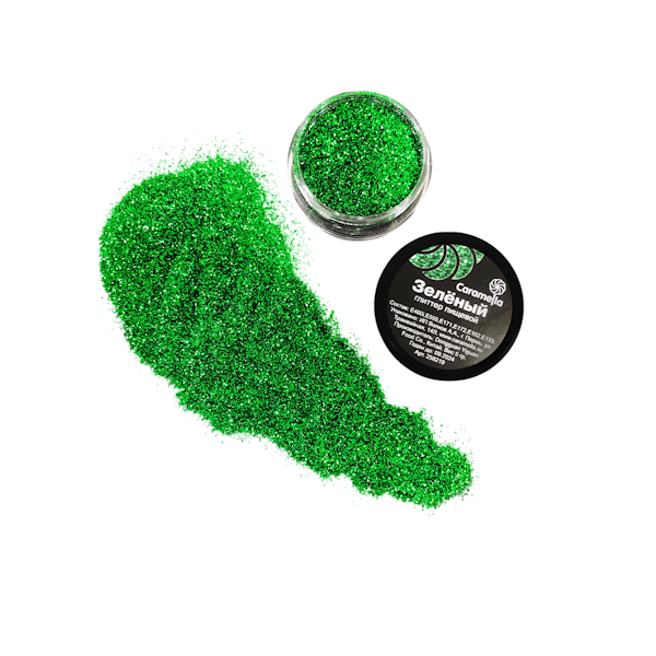 Глиттер Зелёный 5 гр Caramella