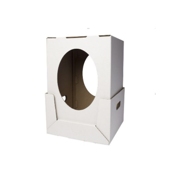 Коробка торт 35-35-50 см с боковыми ручками