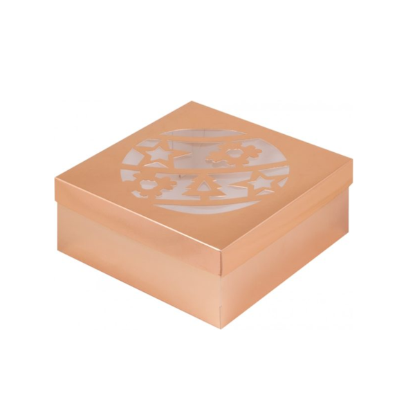 Коробка зефир Новогодний шар 20-20-5,5см