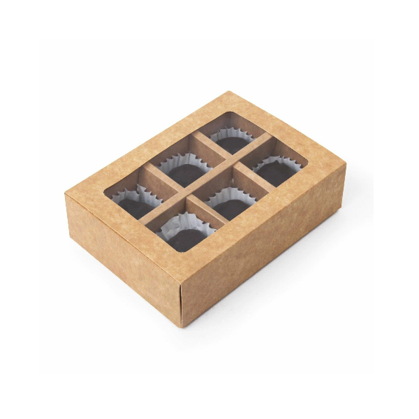 Коробка 6 конфет КРАФТ