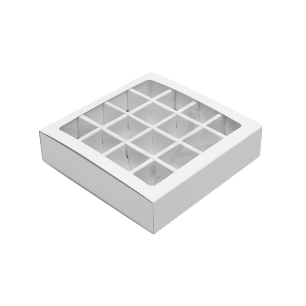 Коробка 16 конфет Белая