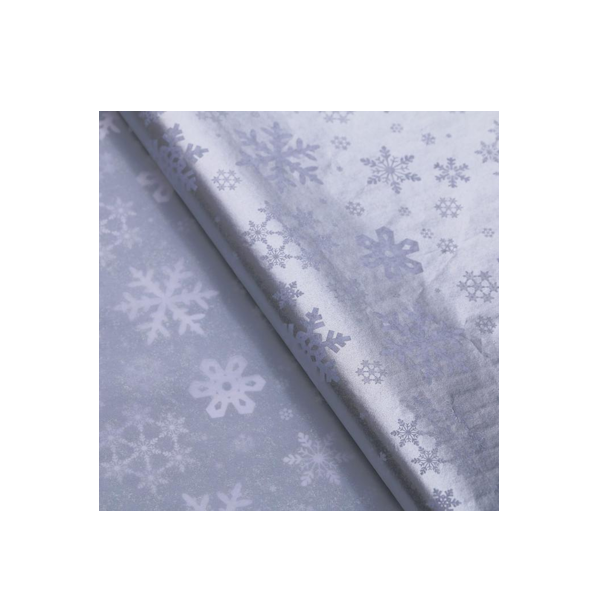 Бумага тишью Искры серебра 50 х 70 см (лист)