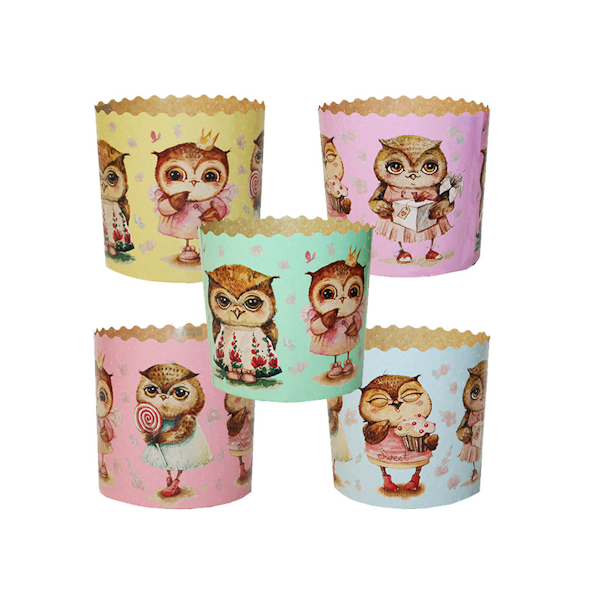 Форма кулич Совушки 6*4,5см