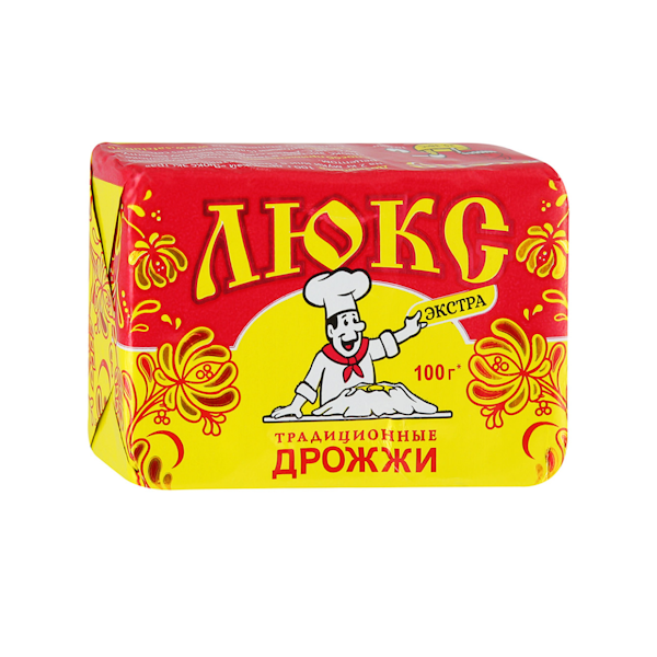 Дрожжи Люкс хлебопекарные прессованные Экстра 100 г
