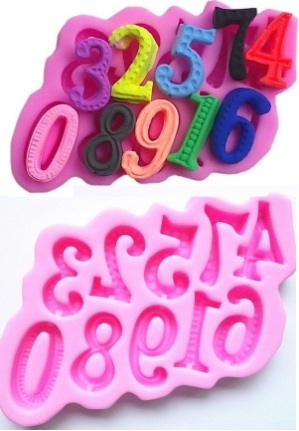 Молд Цифры 14 X 9.7см