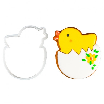 Вырубка пластиковая "Цыплёнок в яйце"