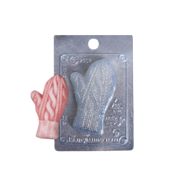 Форма пластик для шоколада Варежка