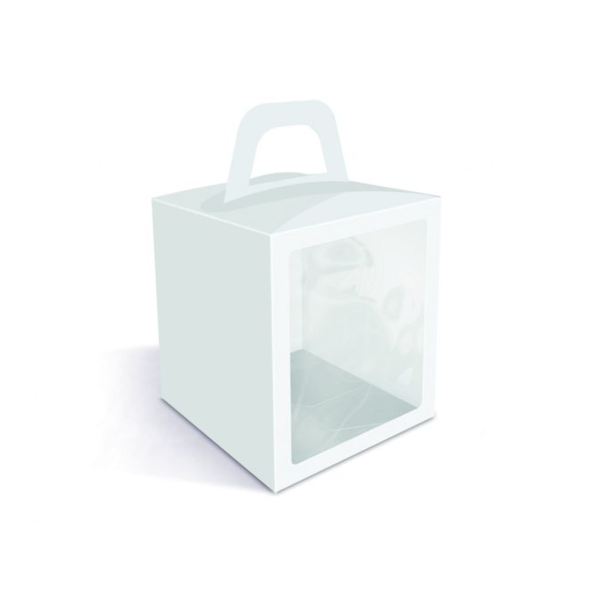 Моноблок кулич Белый 15*15*18 см (5 шт)