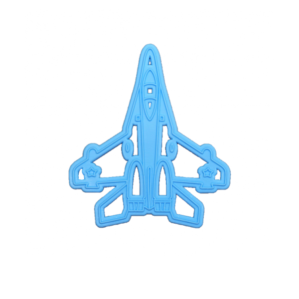 Вырубка пластиковая "Самолёт"  9*8 см