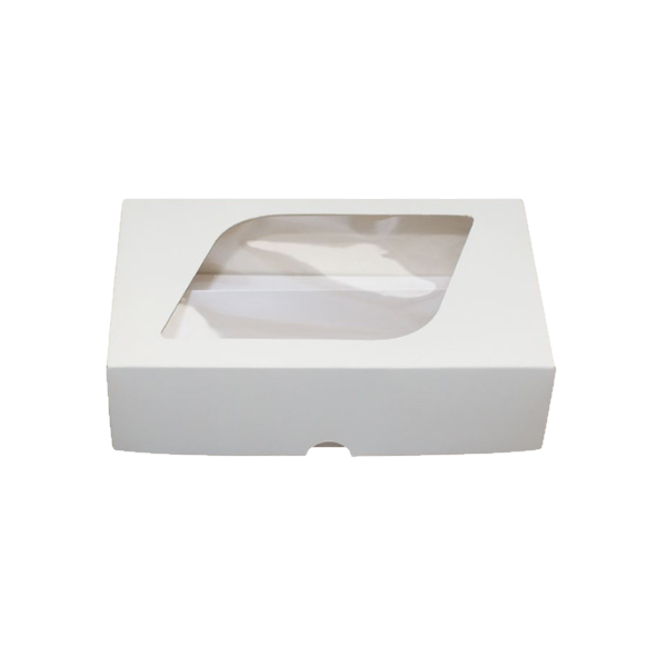 Коробка макарон ОВАЛ 20*12*5,5 см (2 ряда)