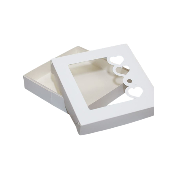 Коробка пряник 3 сердца 20-20-3 см