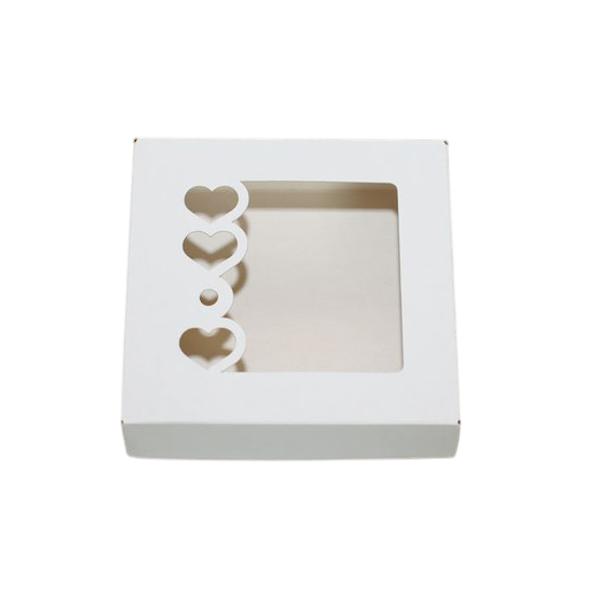 Коробка пряник 3 сердца 12-12-3 см