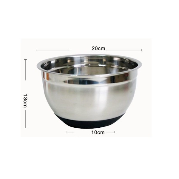 Миска с резиновым дном 20см