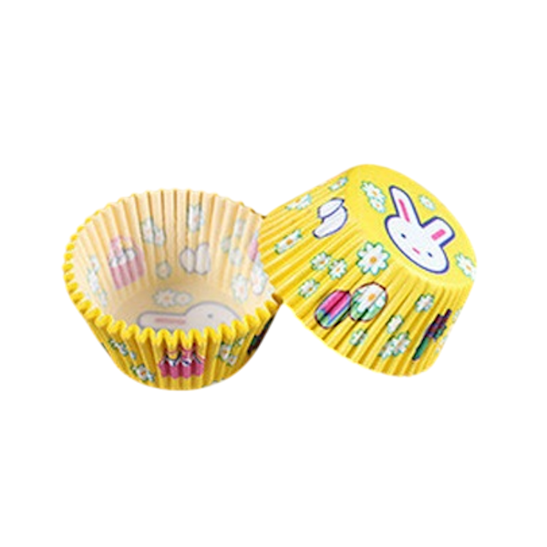 Жёлтый зайчик капсулы для капкейков 25 шт