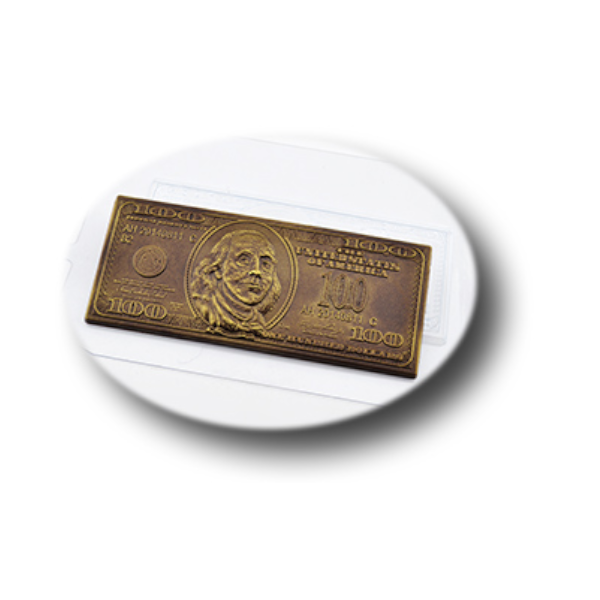 Форма пластик для шоко плитки 100 долларов