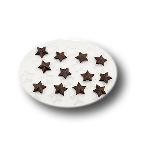 Форма пластик для шоколада Звёздочки (гео №5)