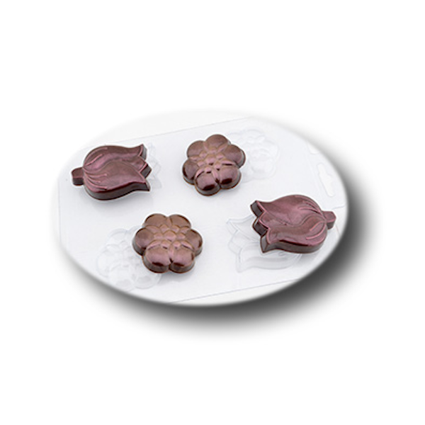 Форма пластик для шоколада Цветы