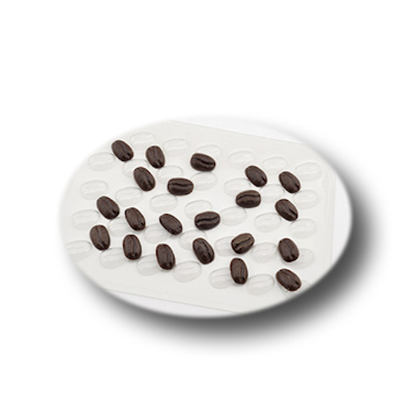 Форма пластик для шоколада Зёрна кофе