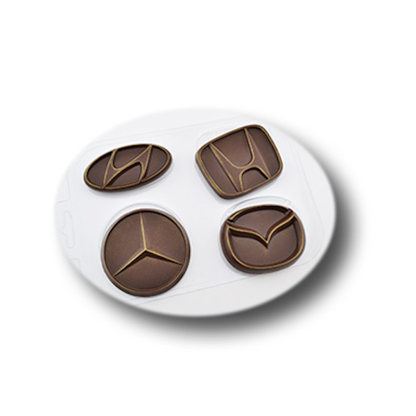 Форма пластик для шоколада Авто эмблемы 2