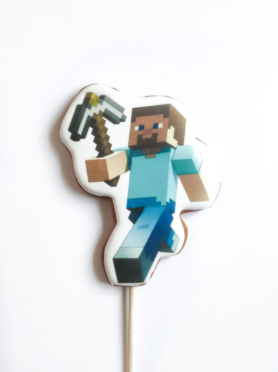 Пряник Майнкрафт Стив (син)