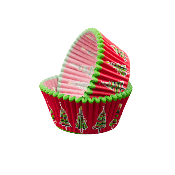 Рождественская ёлка капсулы для капкейков 25шт