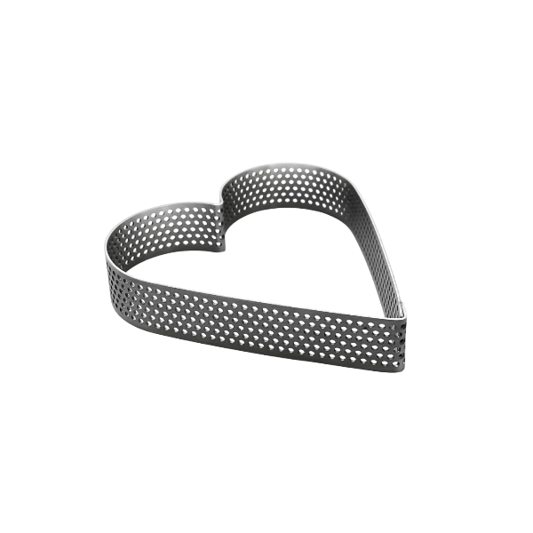 Перфорированное сердце тарталетка 90*20мм