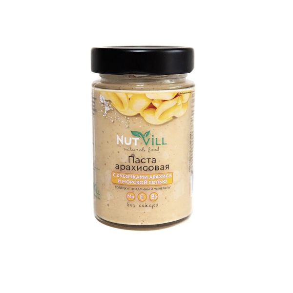 Арахисовая паста с морской солью NutVil 180 гр