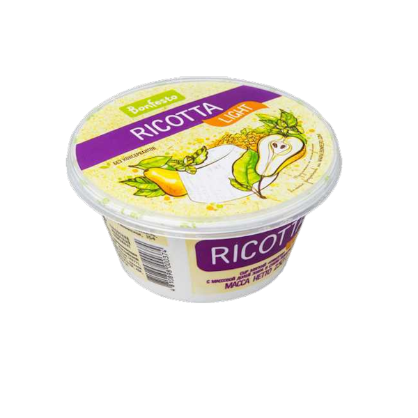 Сыр Рикотта 40% Бонфесто 250 гр